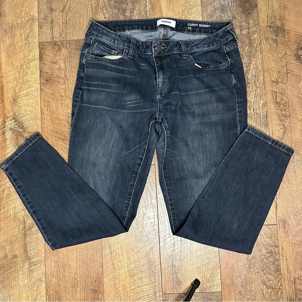 Sonoma Blue Skinny Jeans with Stretch